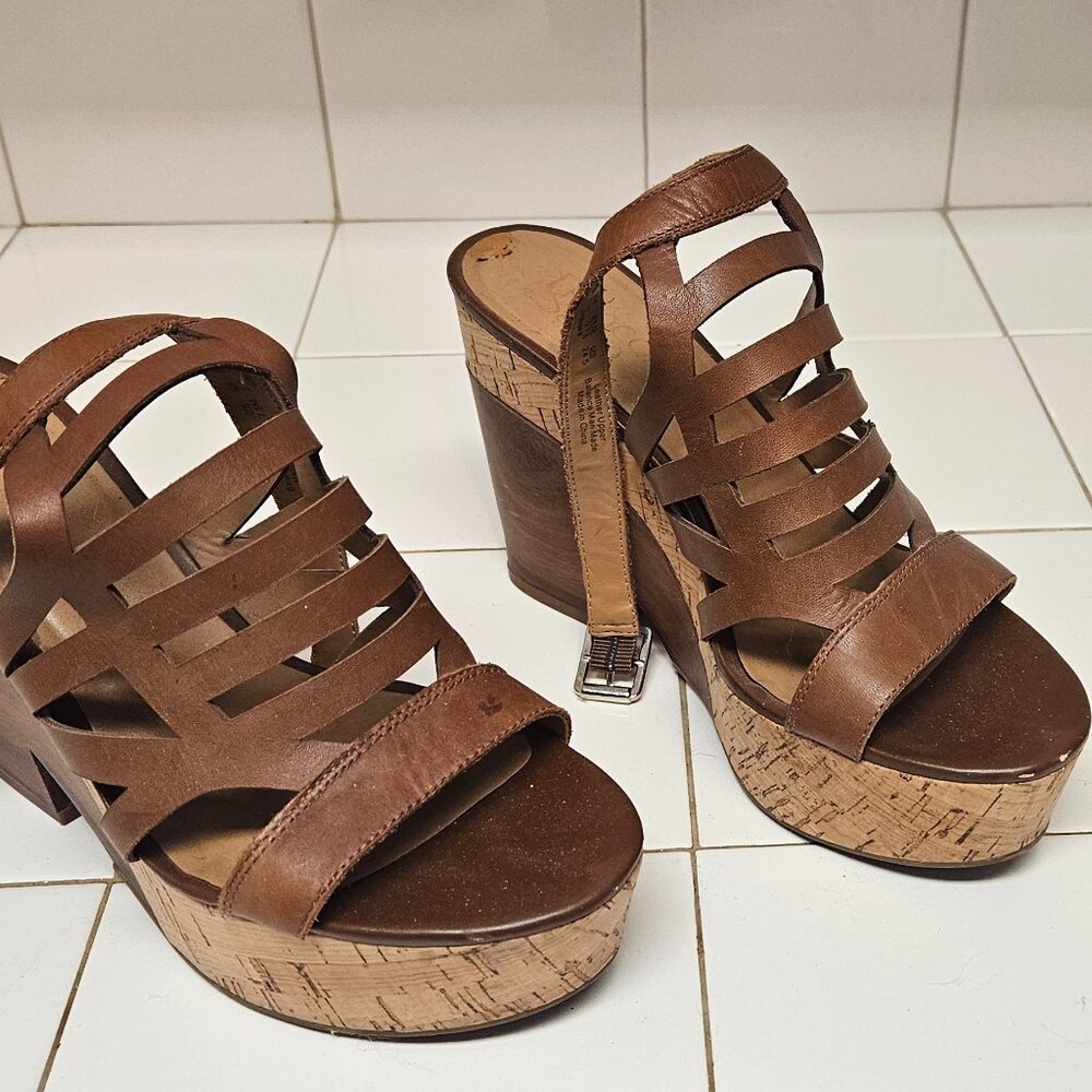 Franco Sarto platform wedge sandals